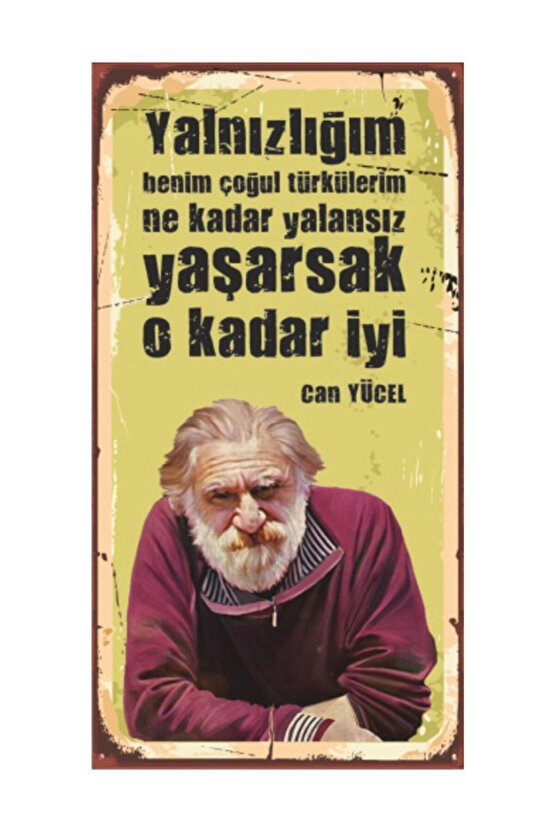 Can Yücel Ahşap Şair Posterleri