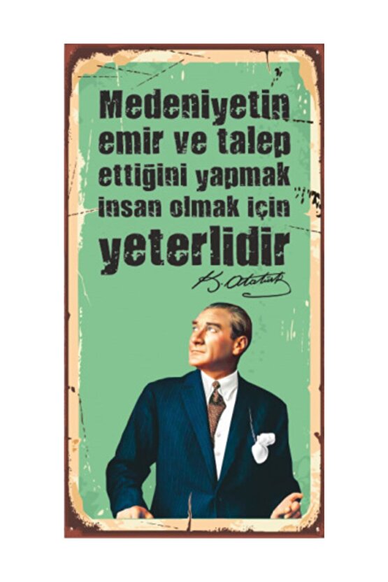 Atatürk Ahşap Edebiyat Posterleri