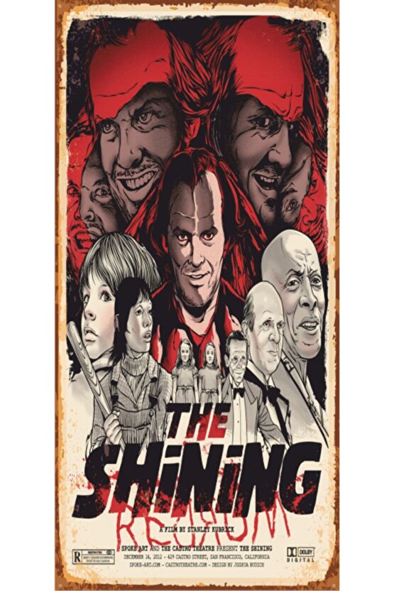 The Shining Cinnet (10 Cm X 20 Cm) Mini Retro Ahşap Poster