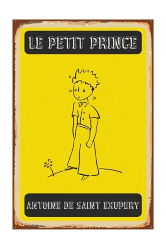 Le Petit Prince Küçük Prens Retro Vintage Ahşap Poster