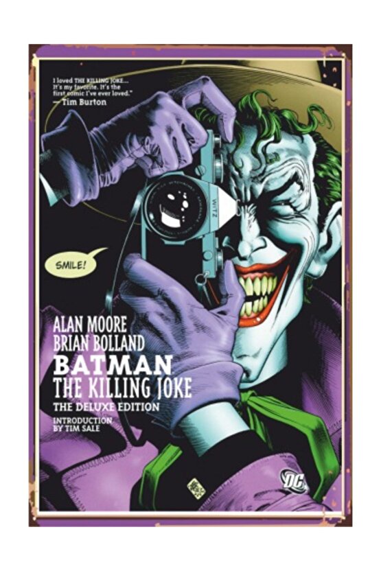 Joker  Retro Vintage Ahşap Poster