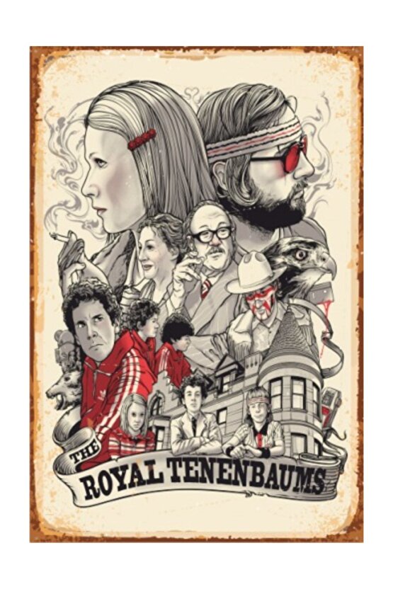 The Royal Tenenbaums Sinema Retro Vintage Ahşap Poster