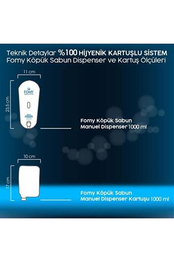 Köpük Sabun Siyah Dispenser 1000 ml