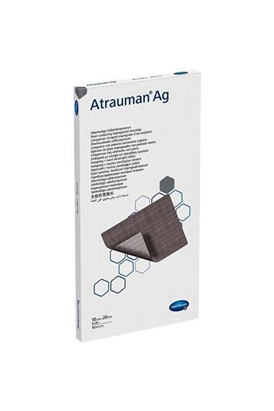 Atrauman Ag Gümüş Içerikli Yara Örtüsü 10cm X 20cm 10 Adet