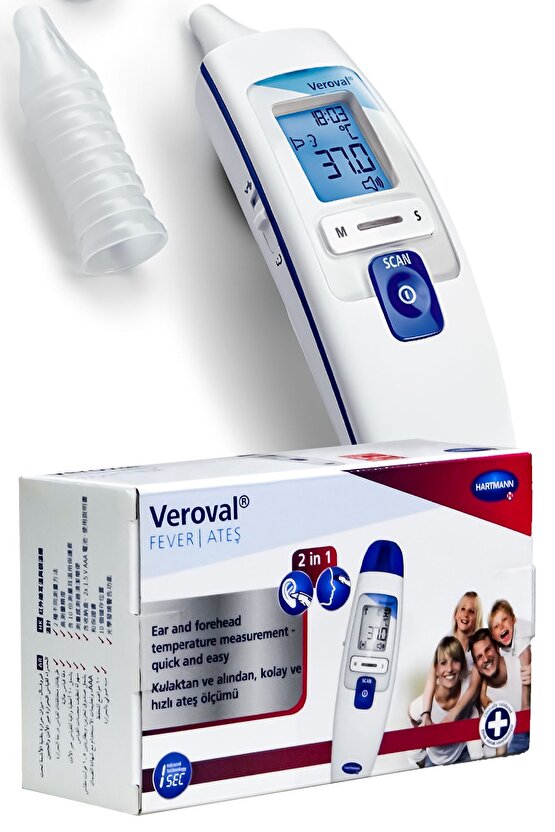 Veroval® Duo Scan Kulak Ve Alından Ölçüm Yapan Kızılötesi Termometre