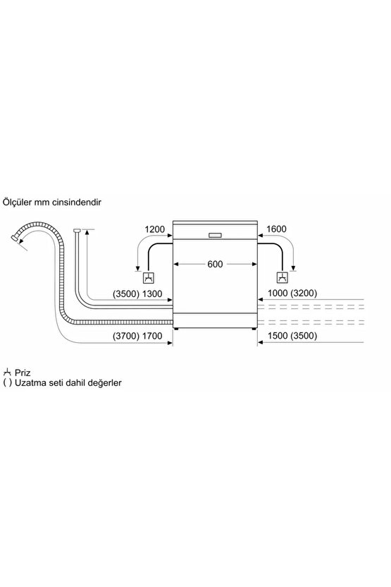 Sn216ı00dt 6 Programlı 13 Kişilik Bulaşık Makinesi