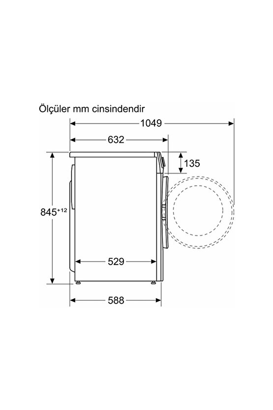 WG42A2Z0TR A Enerji Sınıfı 9 kg 1200 Devir Çamaşır Makinesi Beyaz