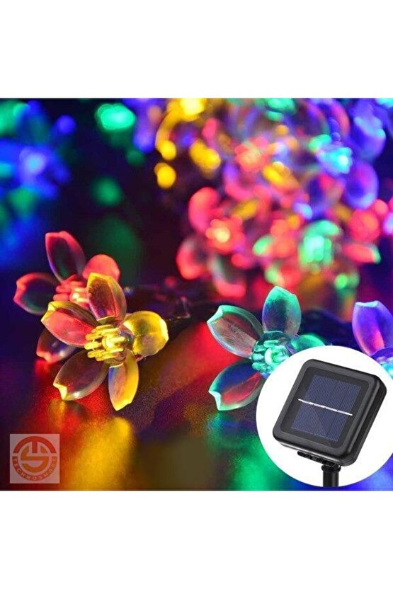 Himarry Solar 30 Ledli Çiçekli RGB Bahçe Aydınlatma Dekorasyon Güneş Enerjili