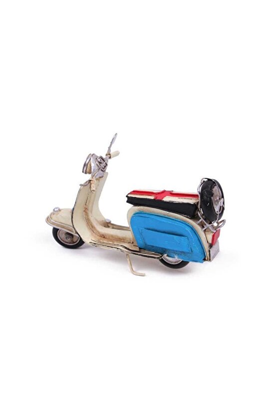 Dekoratif Metal Scooter Vintage Dekoratif Ev Ofis Hediyelik