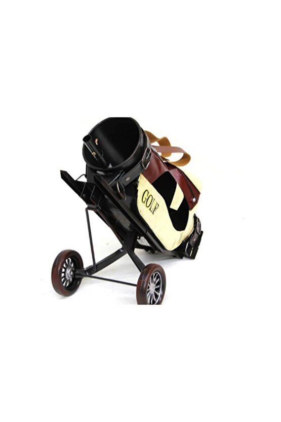 Dekoratif Metal Golf Arabası Golf Vintage Ev Ofis Dekoratif Hediyelik