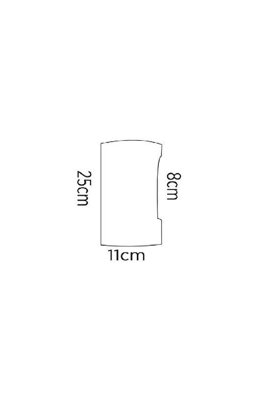 ECN-5024 24W Oval Dekoratif Dış Mekan Aplik Günışığı