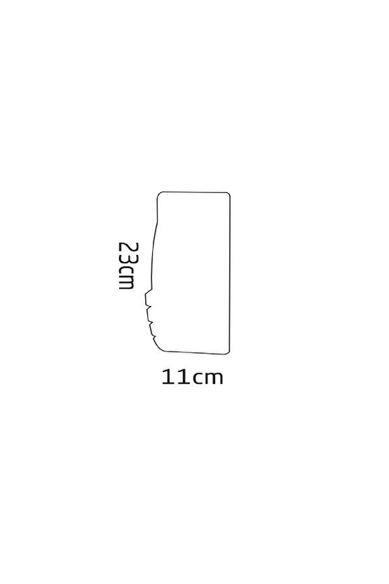 ECN-5025 24W Elips Dış Mekan Led Aplik Beyaz Işık