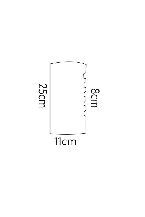 ECN-5023 24W Oval Dekoratif Dış Mekan Aplik Günışığı