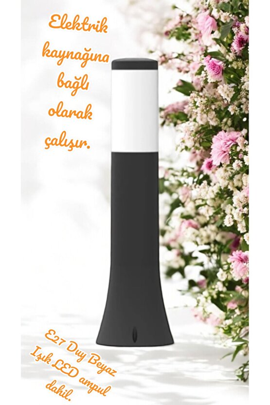 10 Watt Beyaz Işık, 54 Cm Bahçe Duvar, Çim, Yürüyüş Yolu Armatürü, Bahçe Aydınlatma Apliği, Armatür