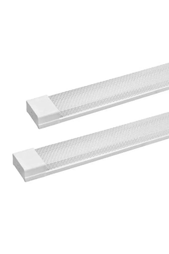 2 Adet 120 Cm 80 Watt 6500 Kelvin Beyaz Işık 3 Sıra Ledl Kristal Bant Armatür Fabrika Tavan Armatürü