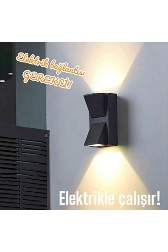 Elektrikle Çalışır 6 Watt, Günışığı Led Aplik, Bahçe Duvar Apliği, İç ve Dış Mekan, Merdiven Aplik