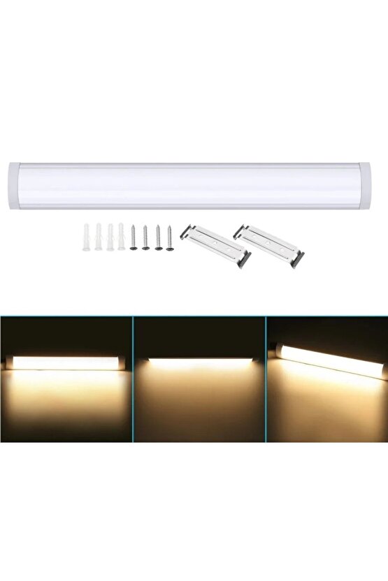 Günışığı 3000K, 36 Watt, 120 Cm, Ultra Kaliteli,  Led Bant Armatür, Birinci Sınıf Led Armatür