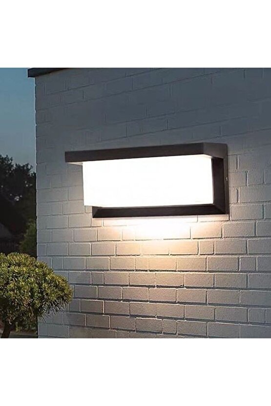 Modern Tasarım 18 Watt Beyaz Işık Ledli Bahçe, Teras, Kamelya, Veranda Apliği, Modern Led Armatür