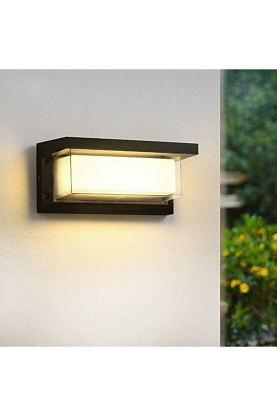 18 Watt Beyaz Işık Ledli Bahçe, Balkon, Teras, Kamelya, Veranda, Banyo, Duvar Apliği, Led Armatür