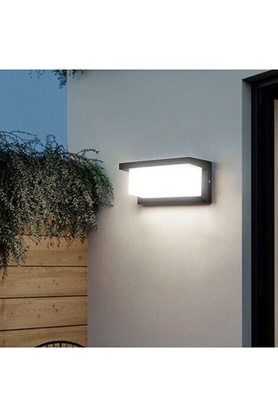 18 Watt Beyaz Işık Ledli Bahçe, Balkon, Teras, Kamelya, Veranda, Banyo, Duvar Apliği, Led Armatür