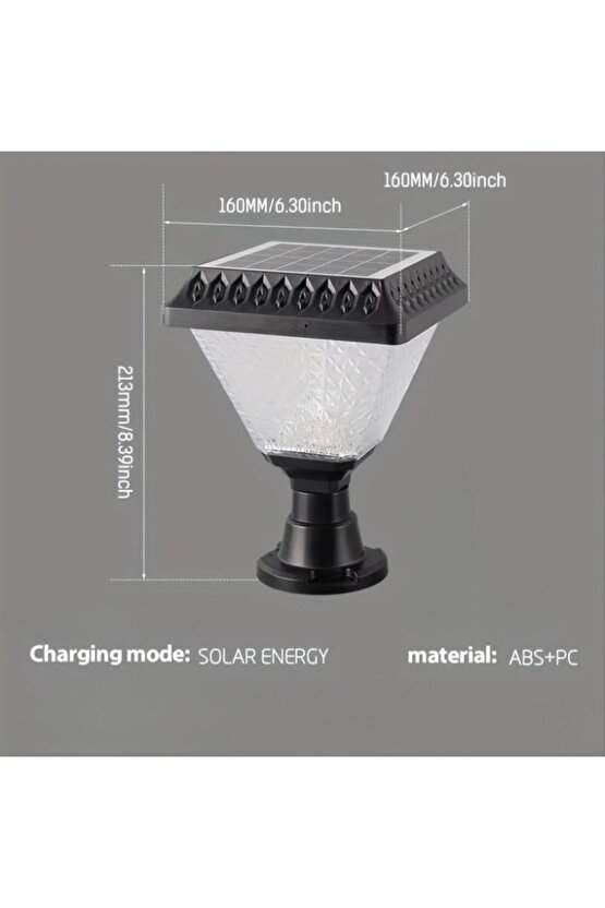 Güneş Enerjili Set Üstü Bahçe Armatürü, Solar Duvar Armatürü, Çim Üstü Solar Armatür, Set Üstü Aplik