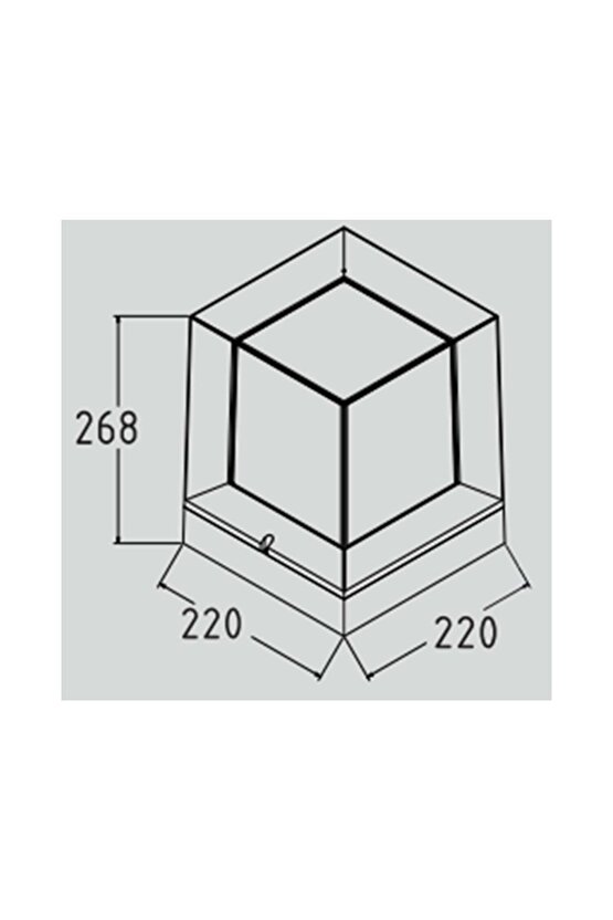 400-010-129 Prizma Siyah 40w Bahçe Aydınlatması