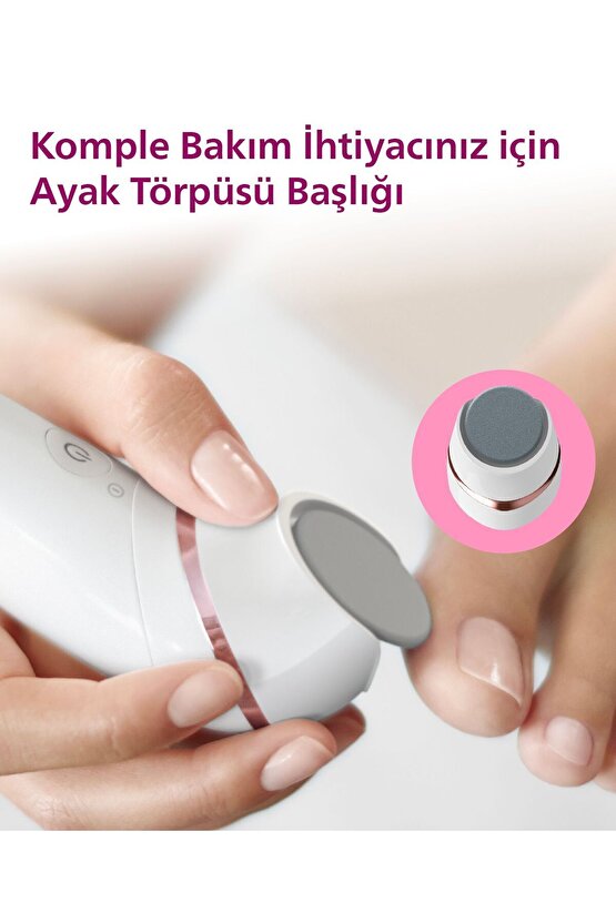 BRE73005 Epilatör (Yüz+Koltuk altı+Bikini Bölgesi+Bacak)Islak Ve Kuru,Işıklı,Kablosuz