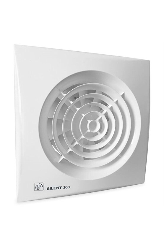 Silent-200 Cz Ultra Sessiz Fanlar, Sessiz Banyo Fanı, Geri Tepme Ventilli Silent200cz-1