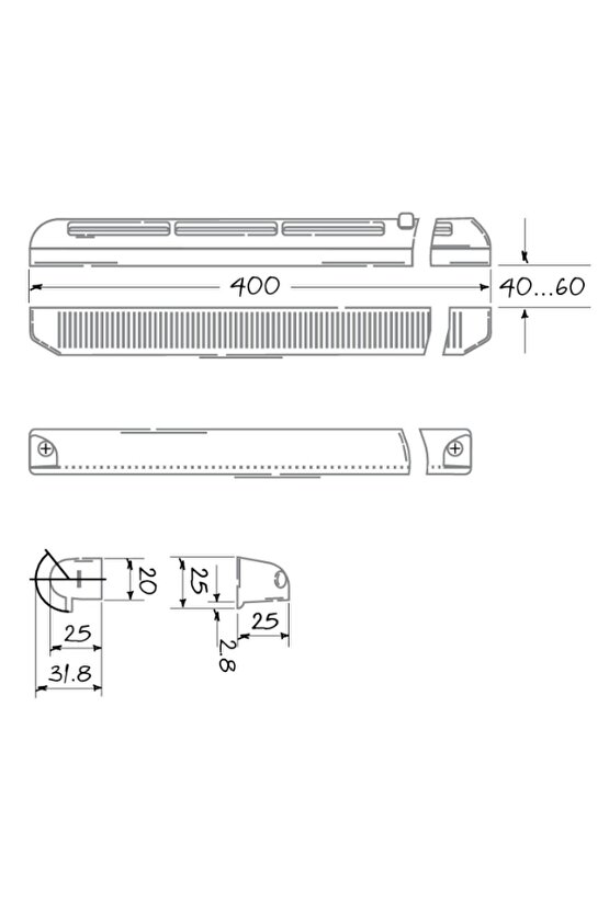 Fhm 400 Pencere Havalandırma Menfezi, Pimapen Tipi Pencere Çerçevesine Takılır