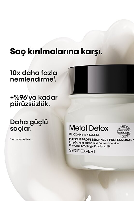 Serie Expert Metal Detox Renkli Ve Açıcı Ile Işlem Görmüş Saçlar Için Metal Ka