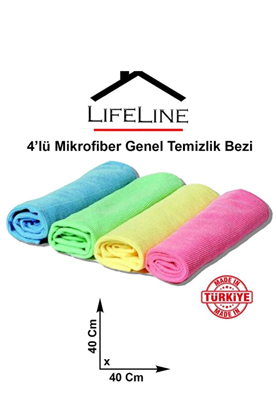 3lü Saklama Kabı Set 400ml 700ml 1000ml 4lü Mutfak Bezi Mikrofiber Genel Temizlik Bezi 40x40 Cm