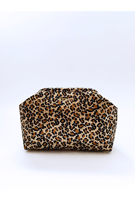 Heybes Kadın Leopar Desenli Clutch El Çantası