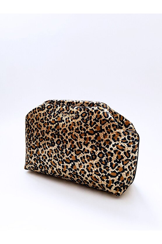 Heybes Kadın Leopar Desenli Clutch El Çantası