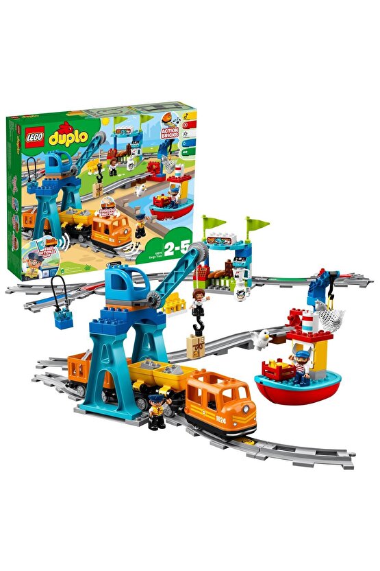 ® DUPLO® Kargo Treni 10875 - Çocuklar için Oyuncak Yapım Seti (105 Parça)