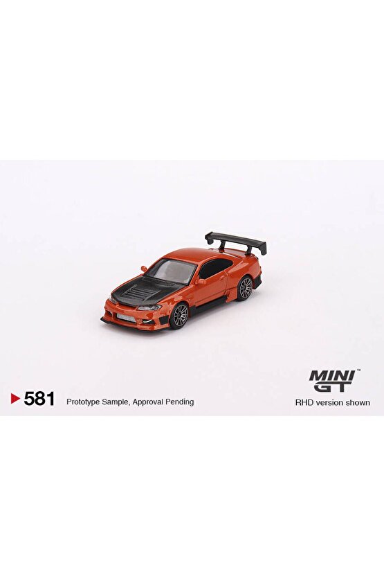 164 Ölçek Koleksiyonluk Model Araç Mgt00581 Nissan Silvia S15 D-max  Metallic Orange