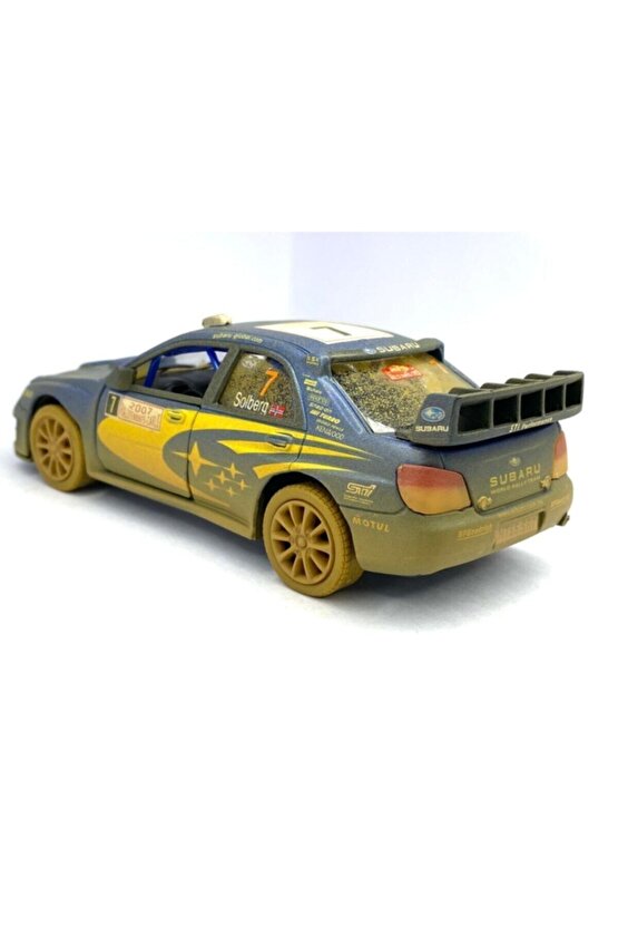 Subaru Impreza Wrc 2007 (çamurlu) - Çek Bırak 5inch. Lisanslı Model Araba, Oyuncak Araba 1:36