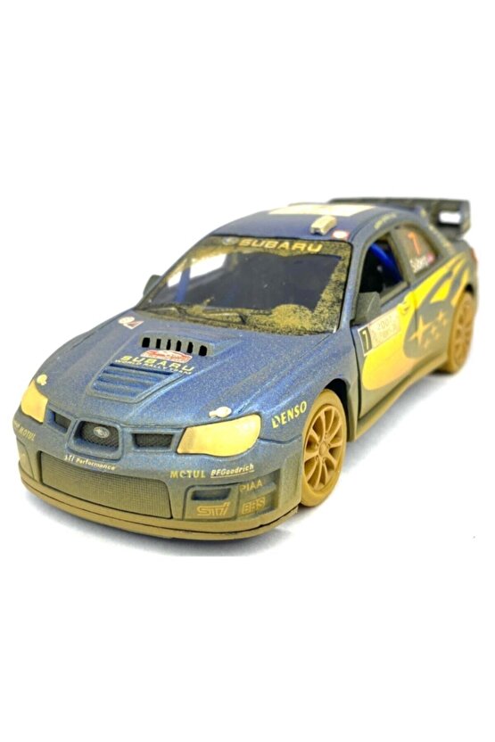 Subaru Impreza Wrc 2007 (çamurlu) - Çek Bırak 5inch. Lisanslı Model Araba, Oyuncak Araba 1:36