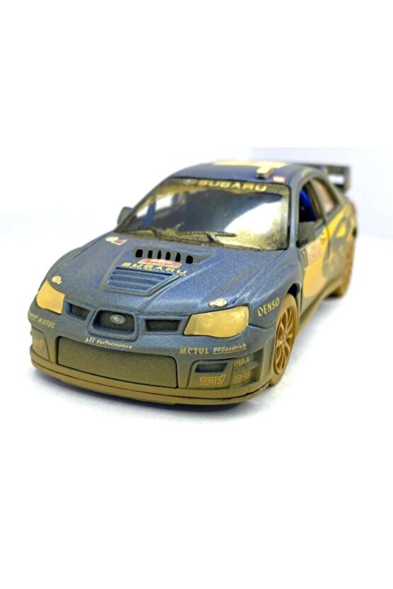 Subaru Impreza Wrc 2007 (çamurlu) - Çek Bırak 5inch. Lisanslı Model Araba, Oyuncak Araba 1:36