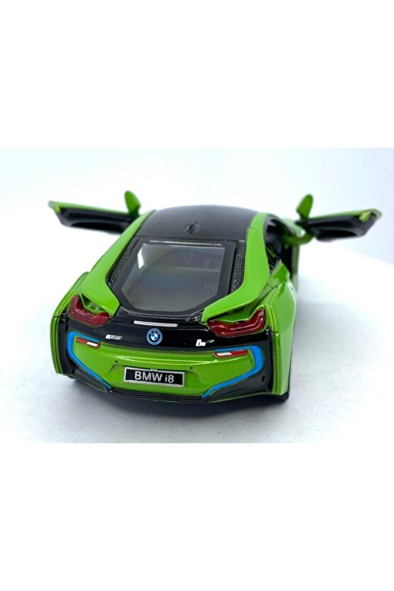 Bmw I8 - Çek Bırak 5inch. Lisanslı Model Araba, Oyuncak Araba 1:36