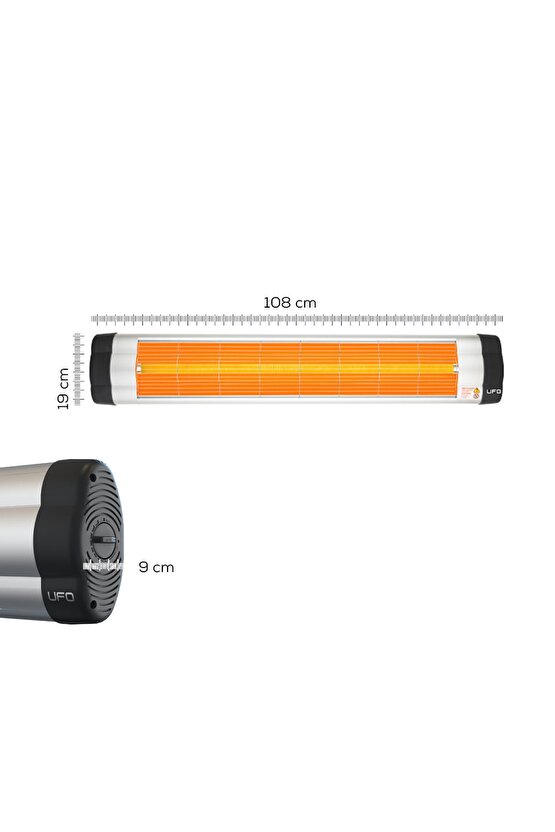 Star 2900 Infrared Duvar Tipi Isıtıcı - Termostatlı