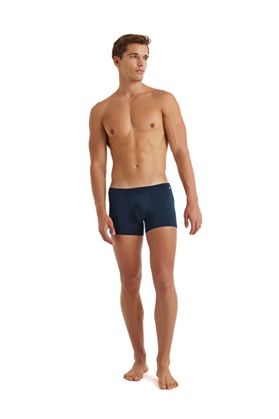 Erkek Modal Elastan Boxer Silver 9310 - Lacivert