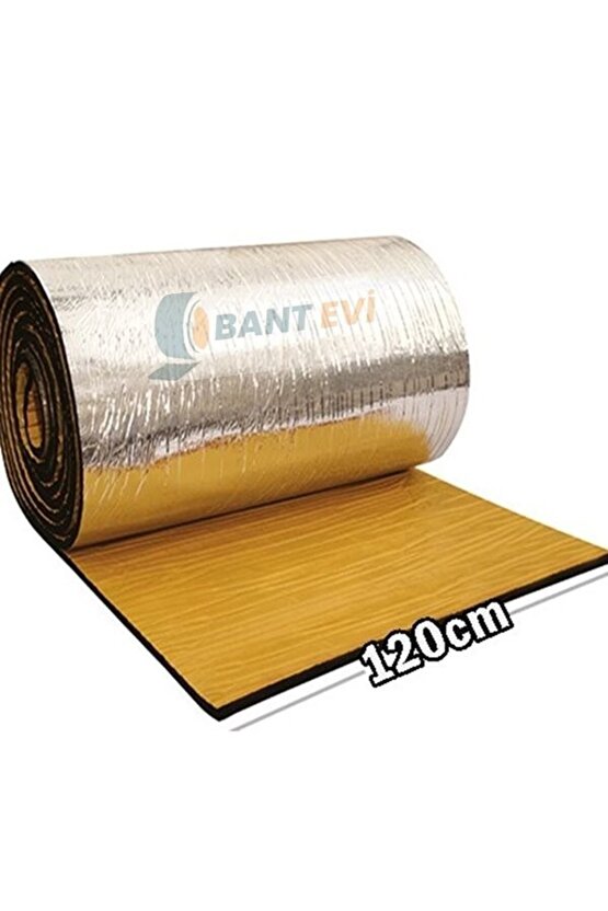 Bant Evi Alüminyum Folyolu Oto Ses Yalıtım Malzemesi 120cmx100cm 6mm Kalınlıkta