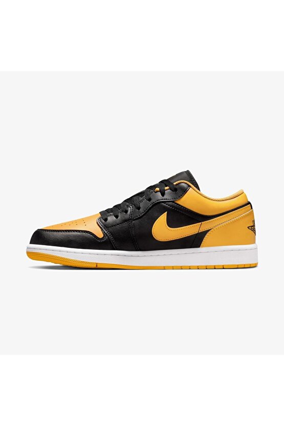 Air Jordan 1 Low Yellow Ochre White Black Sneaker Ayakkabı 553558-072