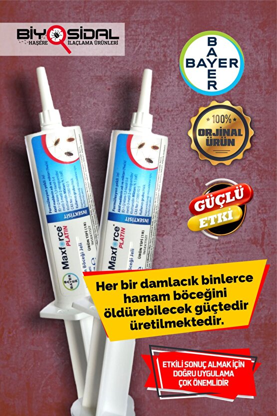 Maxforce Platin Hamamböceği Jeli 20gr X 2 Adet