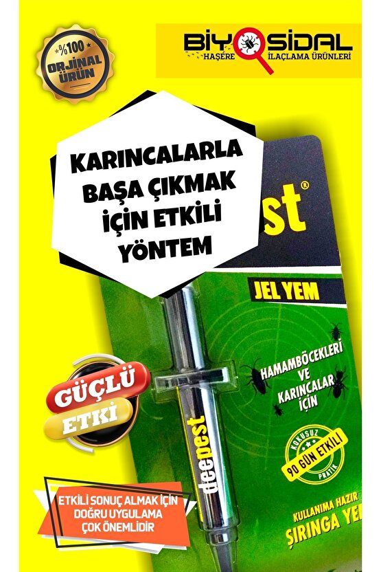 Karınca Yok Edici Jel Yem 5 gr X 3 ADET