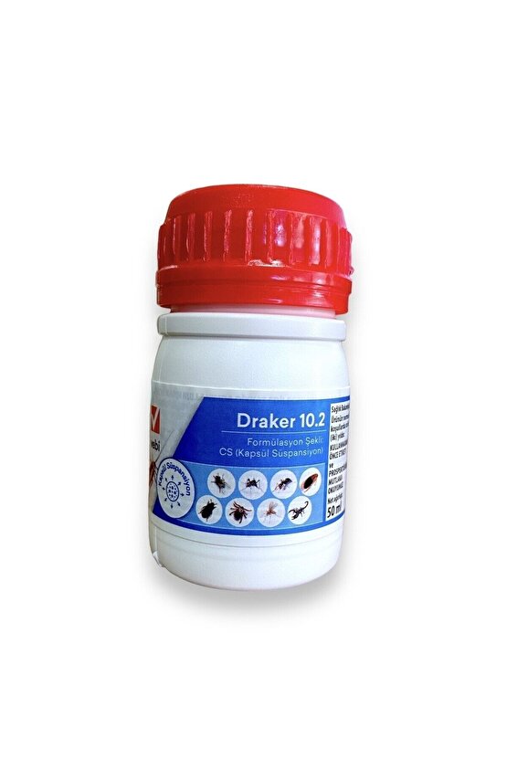 Draker 10.2 - Kokusuz Akrep Karınca Hamam Böceği V.b. Ilacı 50 Cc 032026