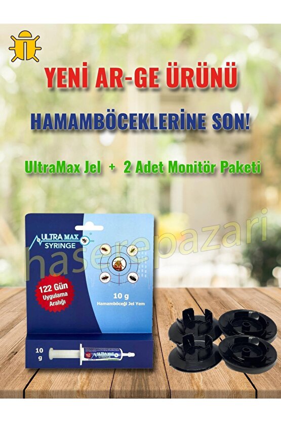 Ultramax Jel 10Gr+2 Adet Monitör Hamamböceği Mücadele Paketi