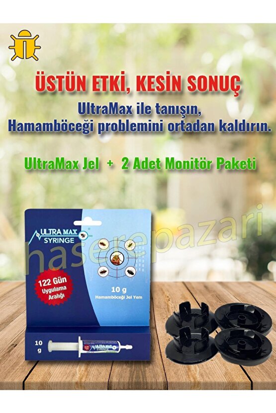 Ultramax Jel 10Gr+2 Adet Monitör Hamamböceği Mücadele Paketi