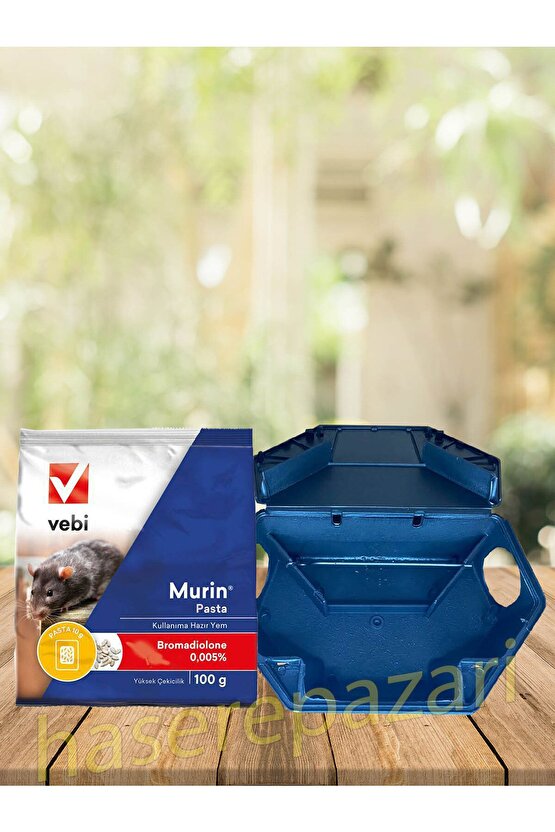 Murin Pasta 100 gr + Kilitli Yem İstasyonu Seti