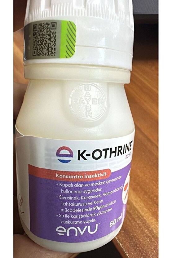 Envu K-othrine Sc50 Hamamböceği Pire Tahtakurusu Ve Sivrisinek Etkili Konsantre 50 ml